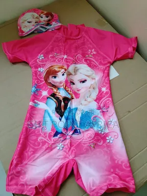 Pink Swimming Costumes Cartoon Themed for Kids