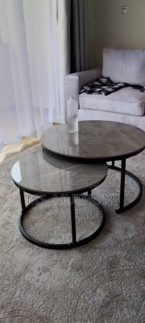 *Pure Marble Nesting Tables * *70/50cm Diameter* Lol
