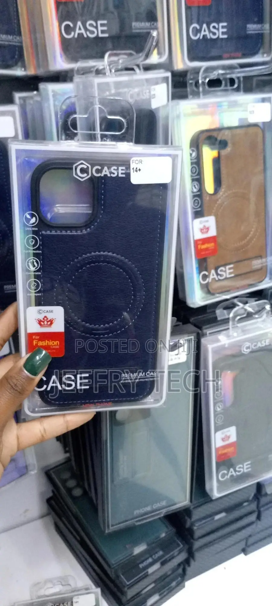 iPhone 14 Plus Premium PU Leather Case