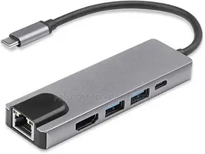 Type C Docking Station, 5 In 1 Type C Hub Adapter Converter