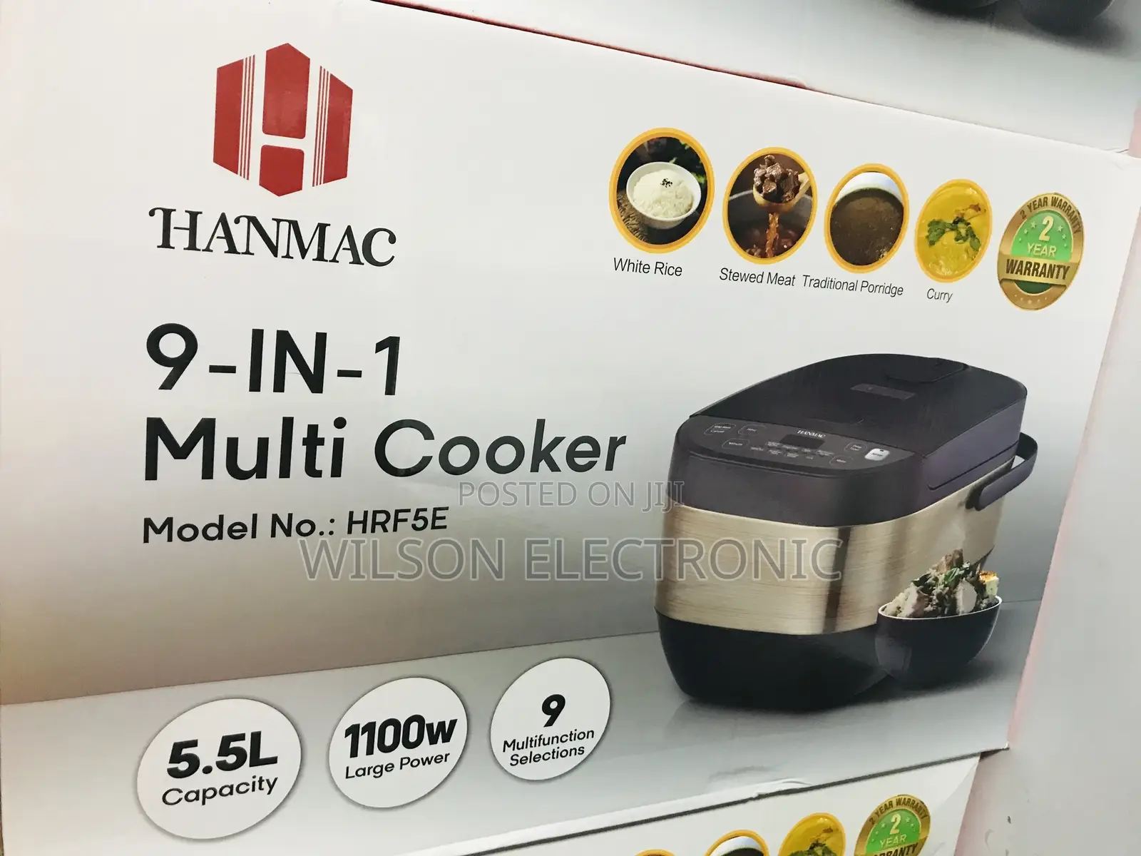 9 IN 1 Multi Cooker. 5.5L