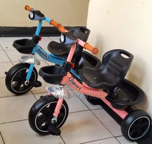 Pink Kids Tricycle With Music And Light