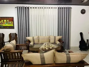 Grey Window Curtains and Plain White Sheers
