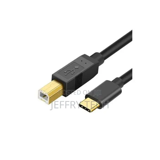USB Type-C to Printer Cable (USB B 2.0) M/M 1m