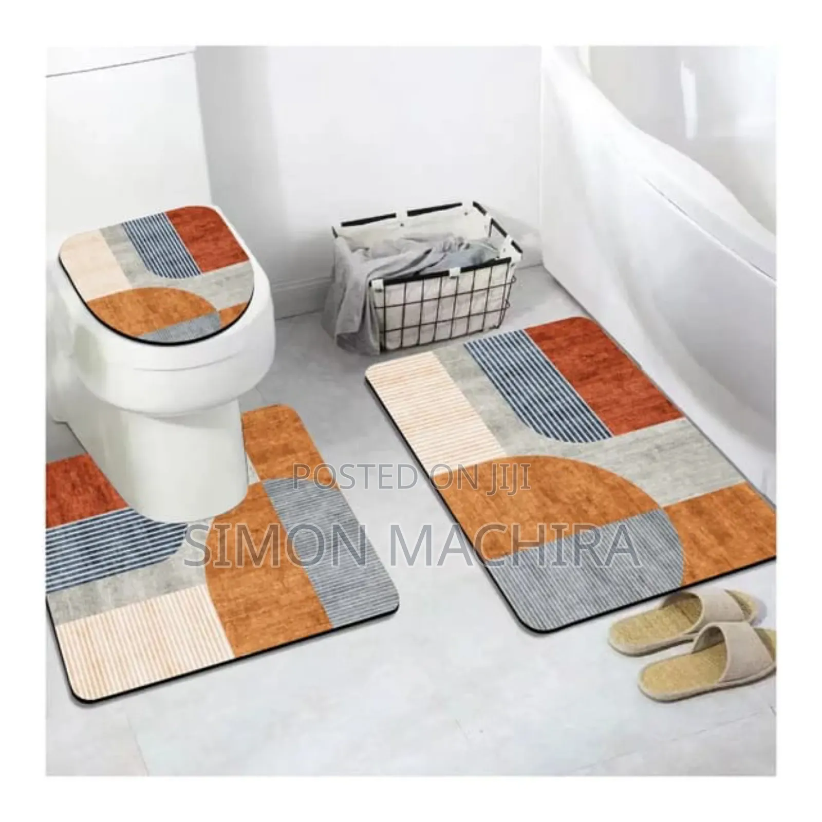 3 In1 Toilet Mat Set
