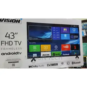 Vision 43"Inches Frameless Full HD Smart Android TV Bluetooth