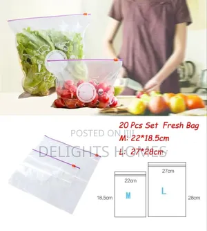Reusable Ziplock Fridge Bags*