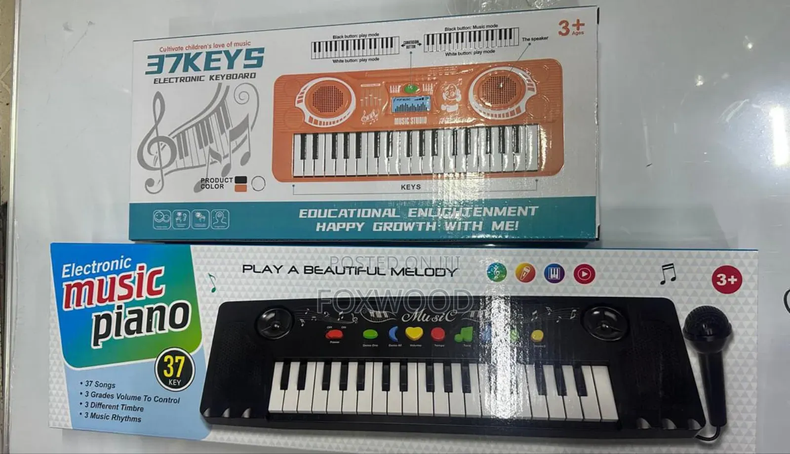 37 Keys Electronic Organ Piano With Microphone