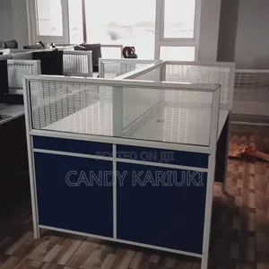 Blue and White 2 Way Workstation