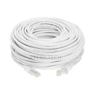 CAT6 Ethernet Patch Cable RJ-45 LAN Internet Cord White 20m