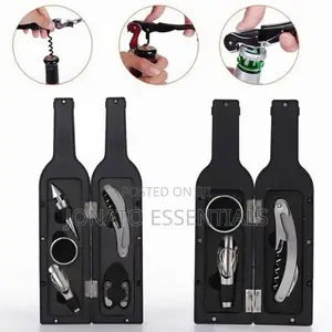 Wine Bottle-Shaped Opener Accessory Set (6-in-1)