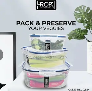 1L ROK Clip Lock Square Container Box