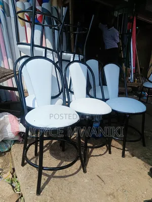 Restaurant Chairs, White and Black