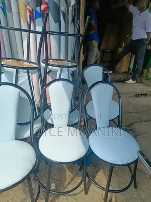 Restaurant Chairs, White and Black