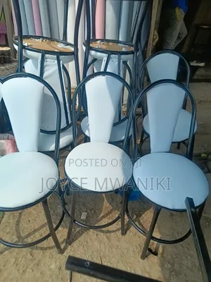 Restaurant Chairs, White and Black