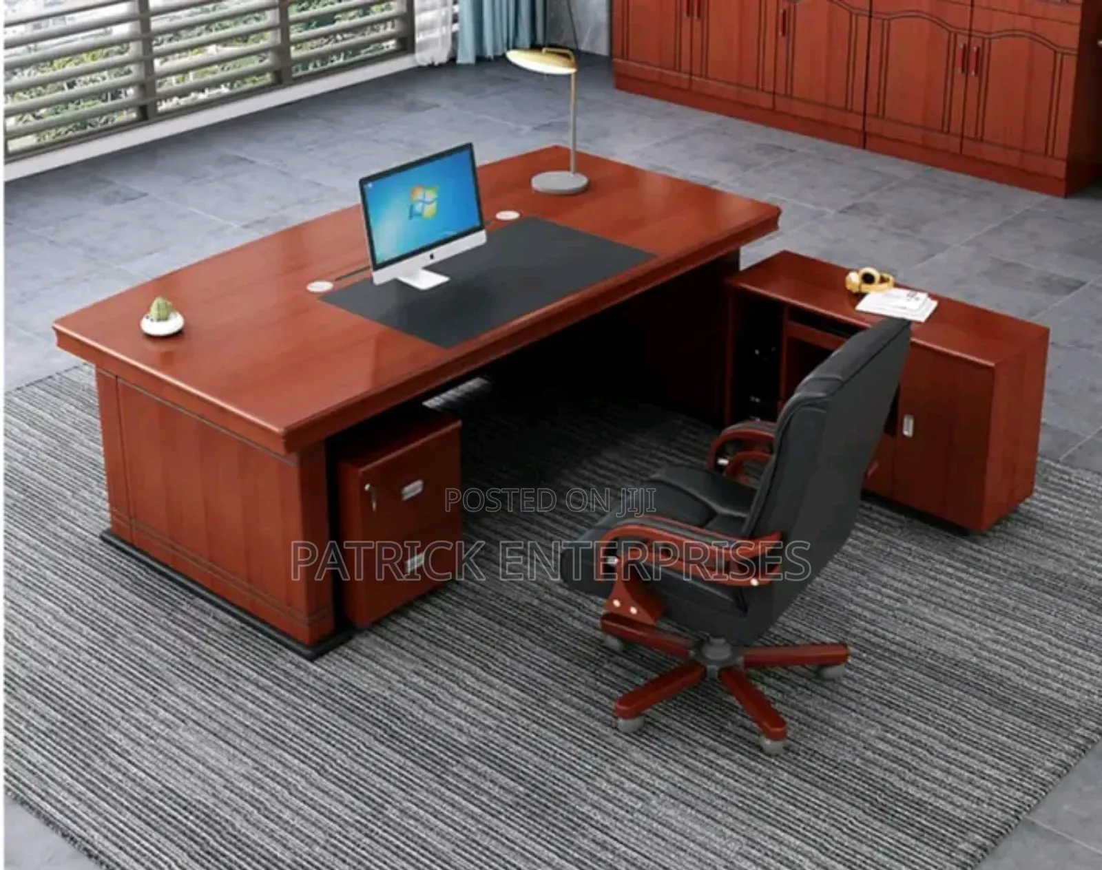 Executive Imported Mahogany Office Desk 1.6 MTRS