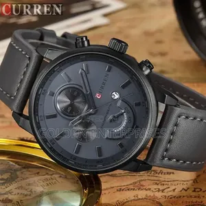 Classic Curren Gents Leather Strap Watch