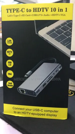 Type C to HDTV 10 in 1 Adapter