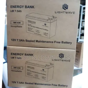Lightwave - Sealed Maintenance Free UPS Battery 12V 7.5ah