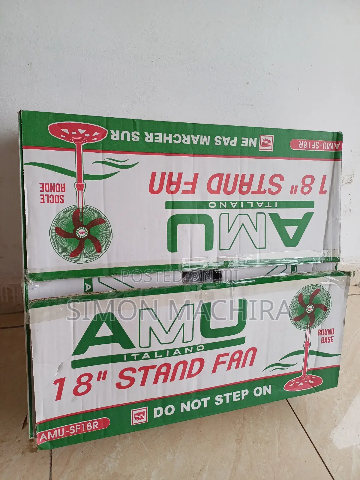 Amu Standing Fan. 18 Inch