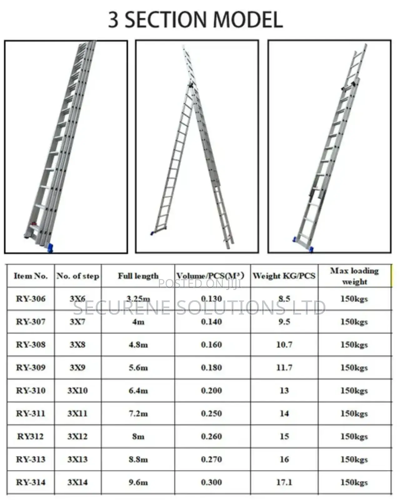 Tripple Extension Ladders