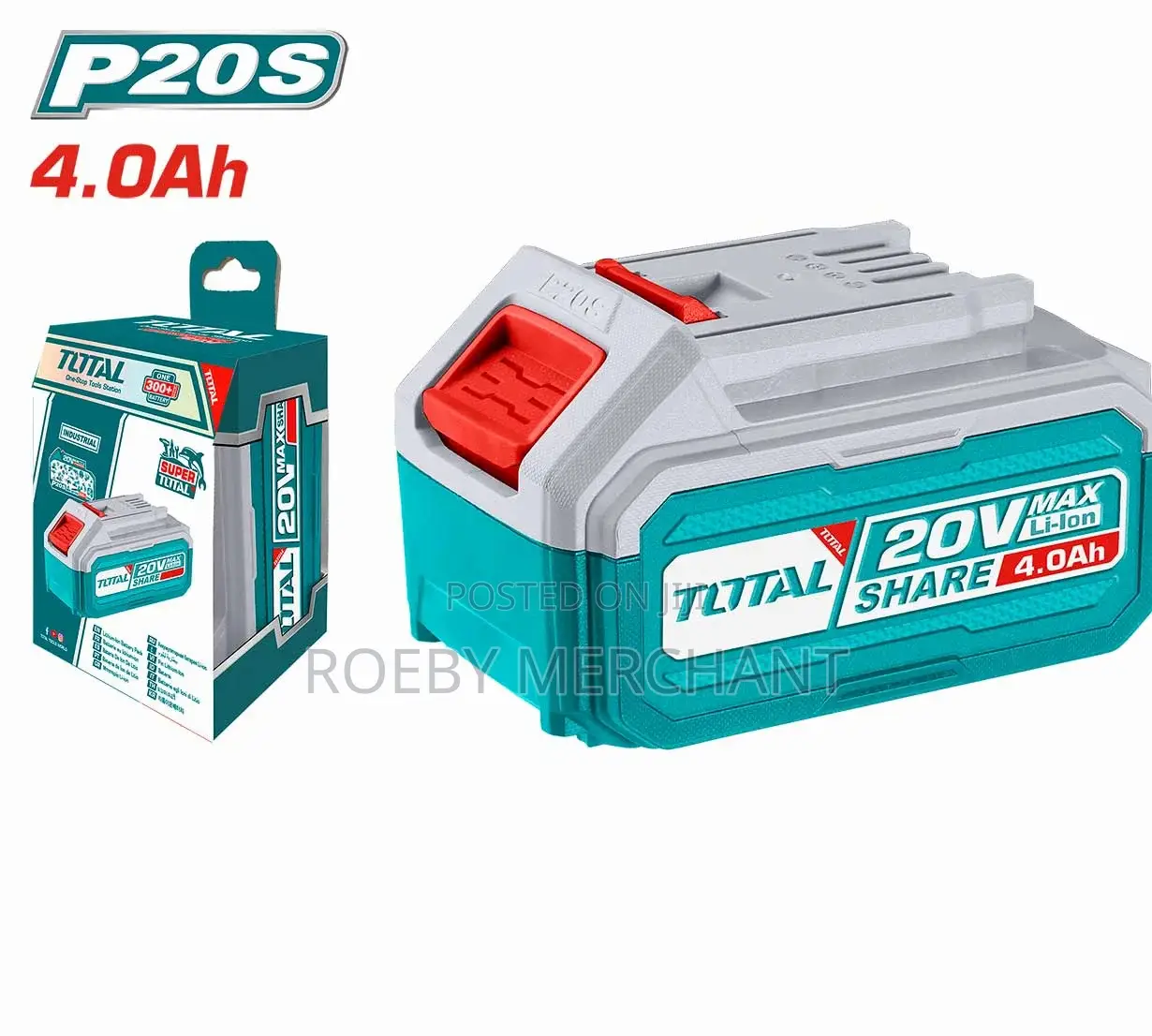 Total Lithium-Ion Battery Pack 20v 4.0ah