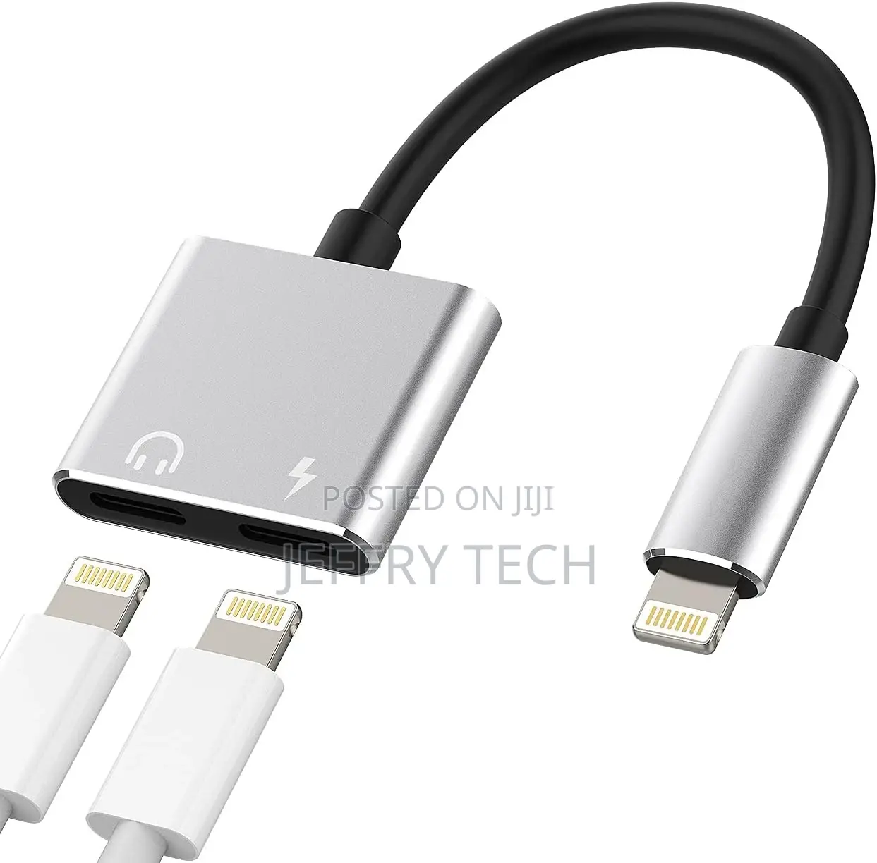Double Lightning Adapter - 4 in 1 Function, Sync Over Itune