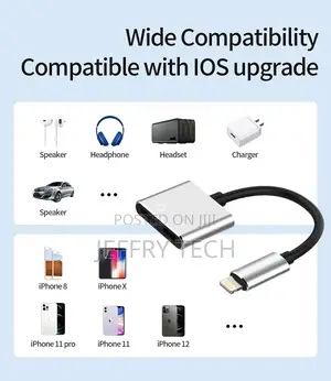 Double Lightning Adapter - 4 in 1 Function, Sync Over Itune