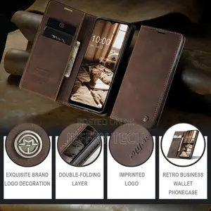 Samsung Galaxy A14 (Coffee) Flip Case Magnetic Stand Flip Pr