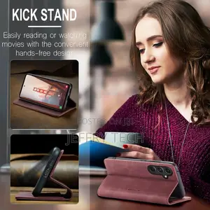 Kowauri for Samsung Galaxy S23 FE Case,Leather Wallet Case C