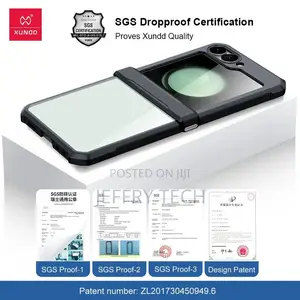 Xundd Case For Samsung Galaxy Z Flip5 Case Transparent Folda