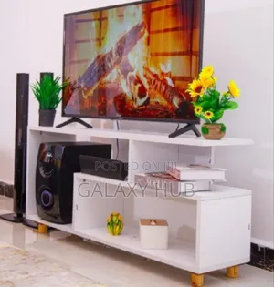 *Mexico 55" Tv Stand Wooden Tv Stands With Cabinetwhite
