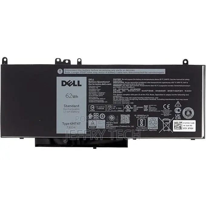 Dell 6mt4t Laptop Battery for Latitude E5470 E5570 - Type 6M
