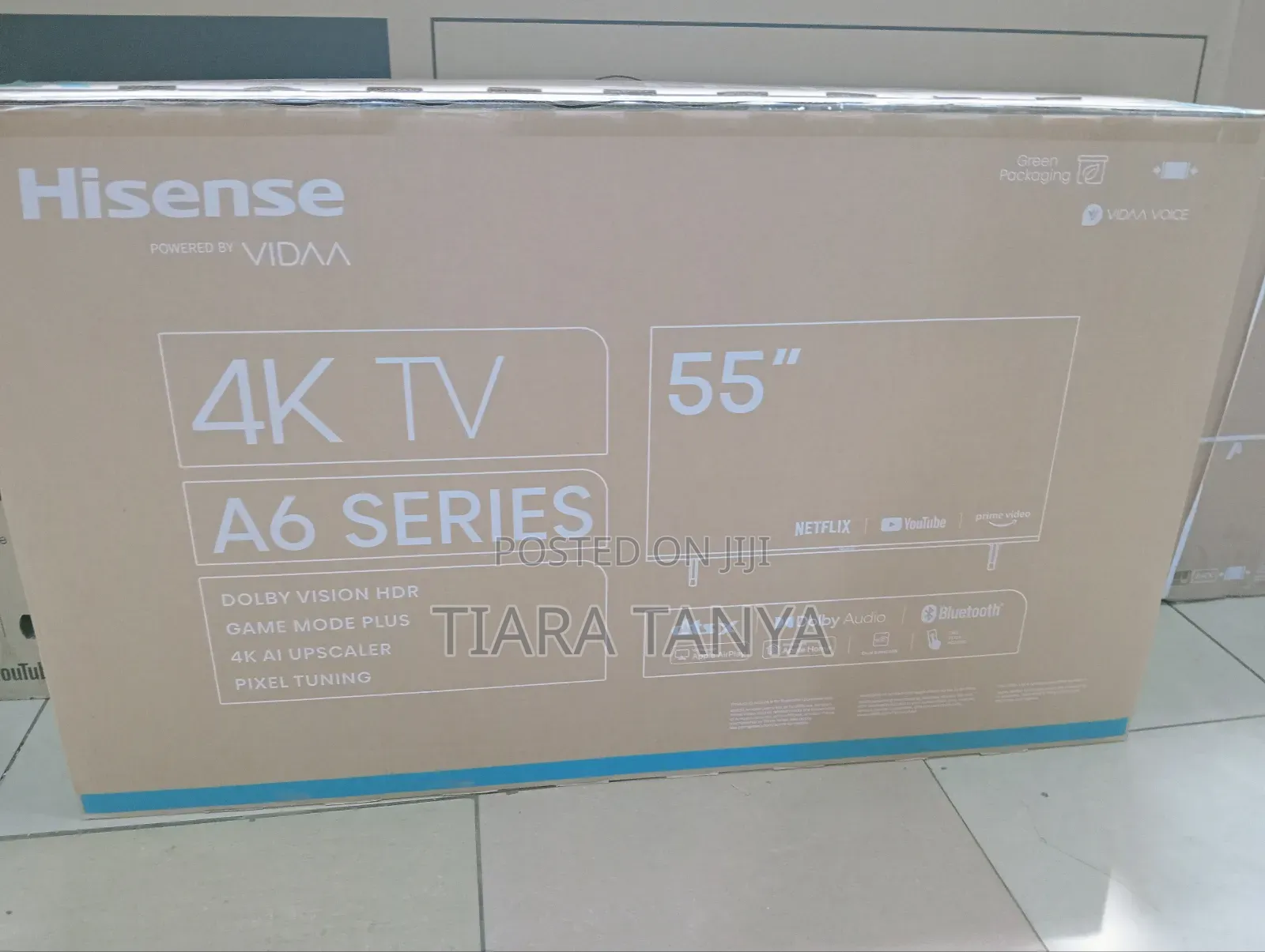 55" Hisense A6 Series Uhd Vidaa Tv