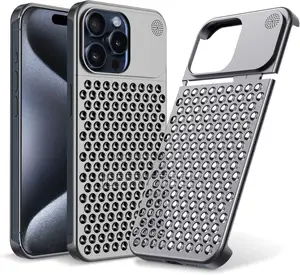iPhone 15 Pro Max Case, Metal Case Anti-Fall Heat Dissipatio