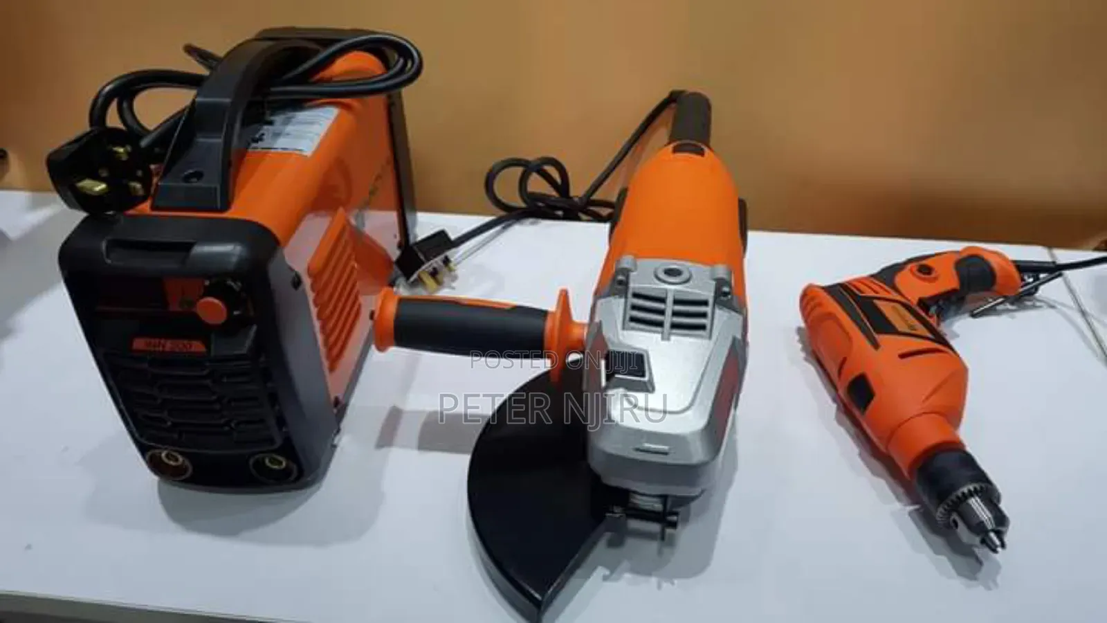 Welding Machine 200A+Grinder 9"+Drill 13mm.