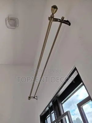 Double Juakali Window Curtain Rods