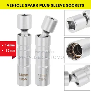 Vehicle Spark Plug Removal and Fastening Socket Sleeves