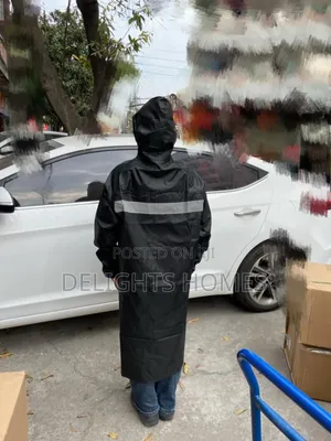 *Heavy Rain Coat With Cap