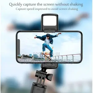 Selfie Stick Tripod Stand With Light Bluetooth Remote Extend