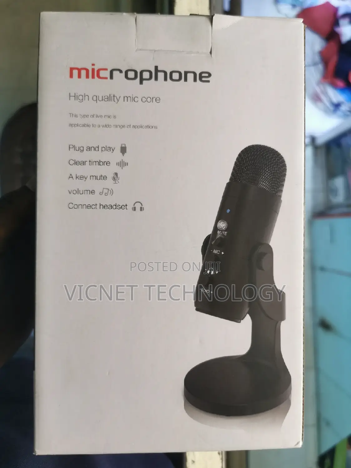 USB Podcast/ Vlog Desktop Microphone