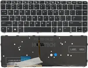Laptop Backlit Keyboard for HP Folio 1040 G3