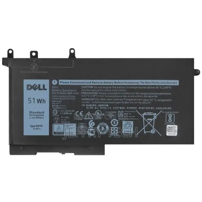 Dell 93ftf Battery for Latitude E5580 E5480 E5290