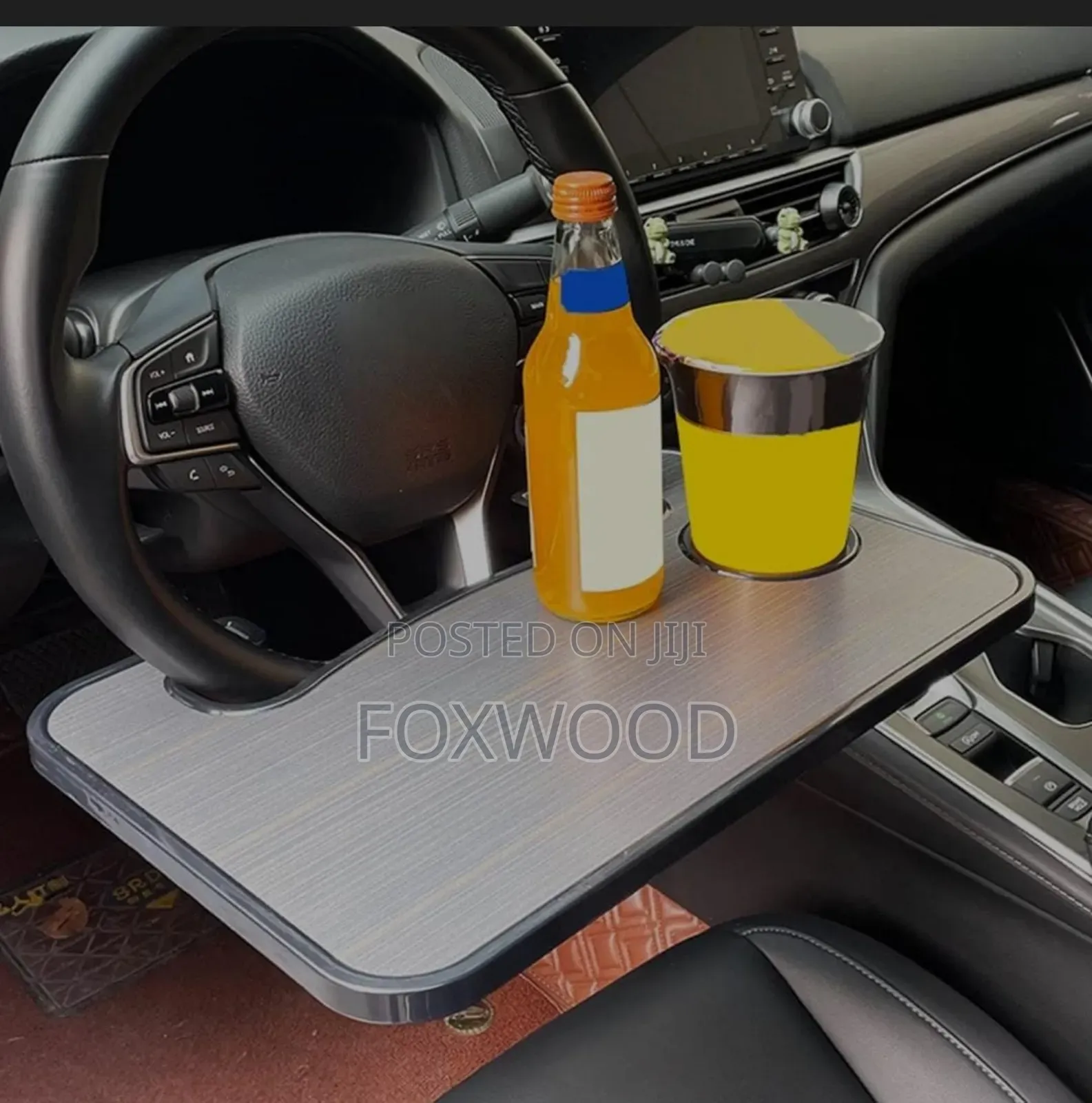 Hard Plastic 2 Sided Steering Wheel Slotted Table