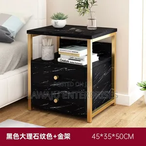 Black Nordic Luxury Bedside Table