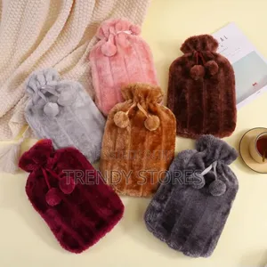 2L Hot Water Bottle With Fleece Cover