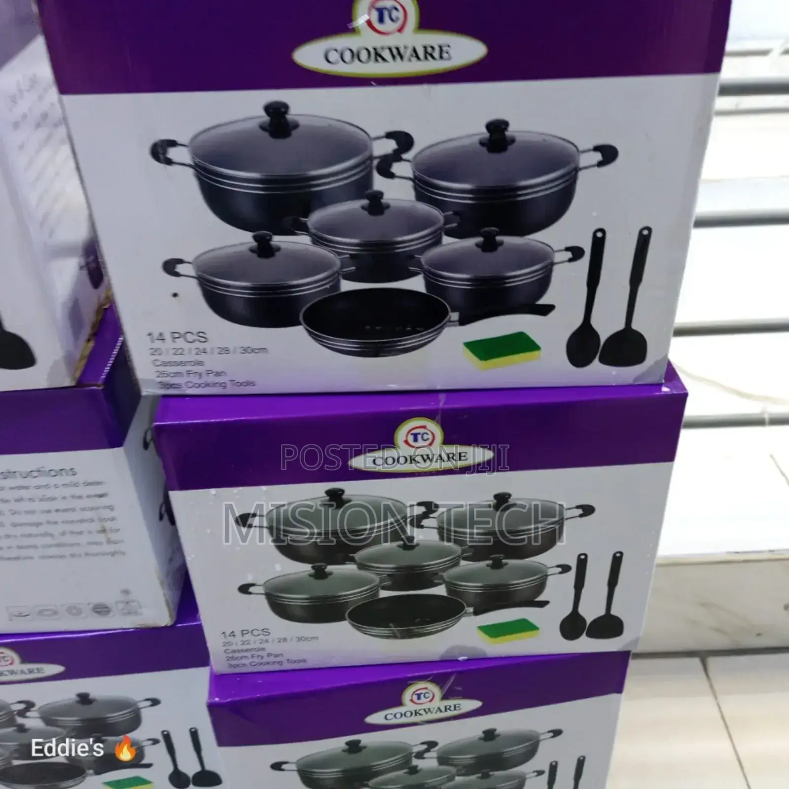 TC 14pcs Non-Stick Cooking Pot Sufuria Set/Cookware Set