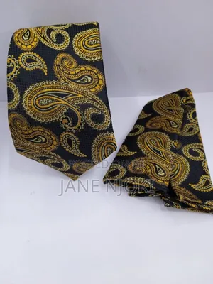 Floral Gold Tie