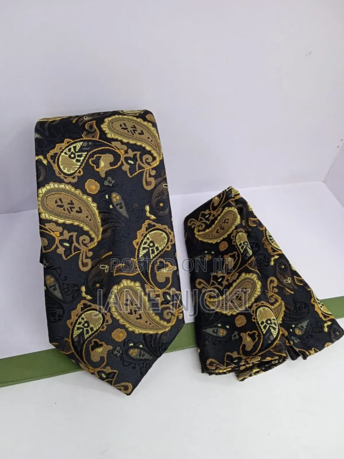 Floral Gold Tie