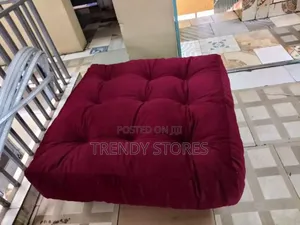 Maroon Square Floor Pillow